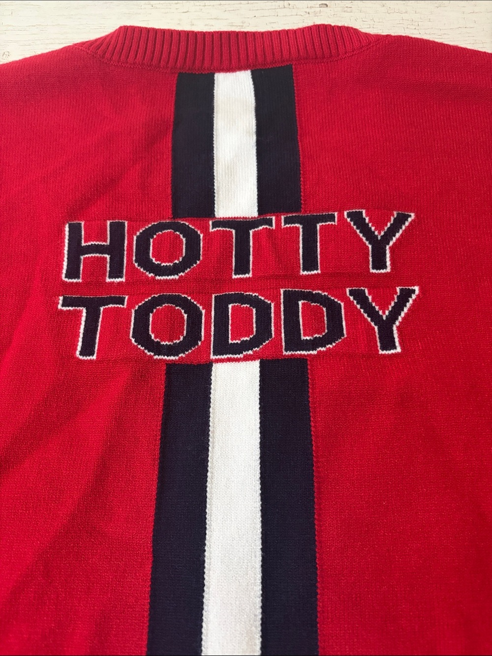 Ole Miss Red Crewneck Knit Sweater - Picture 7 of 10